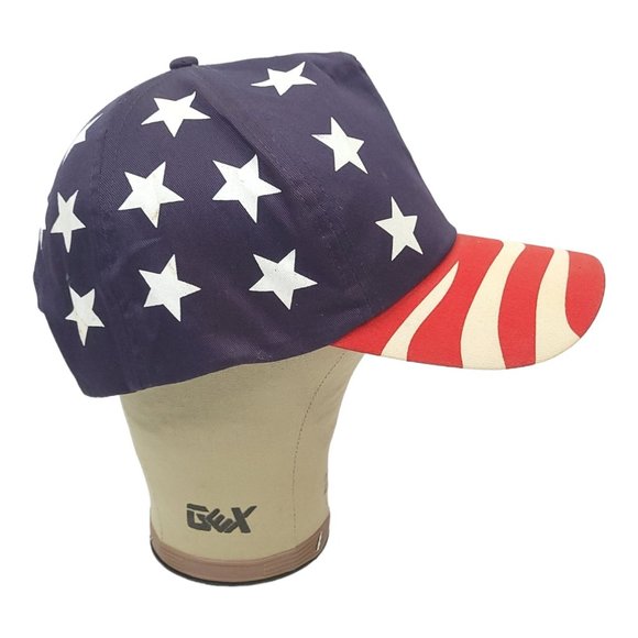 Cobra Star Spangled Banner Flag Cap Snapback Cap Trucker Baseball Hat - Picture 10 of 13